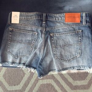 Lucky Brand Frayed Hem Denim Shorts - Blue Wash